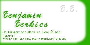 benjamin berkics business card